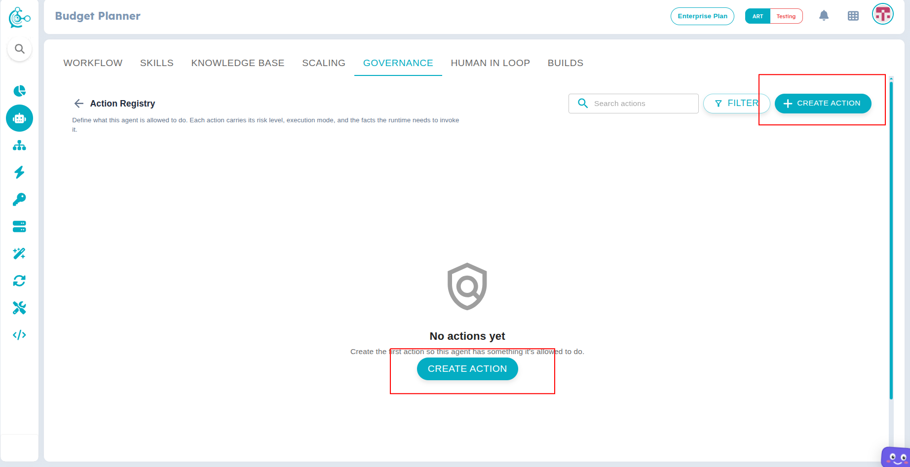 Figure 4: Action Registry