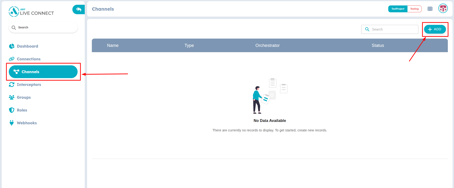 Figure 2: Create new Channel