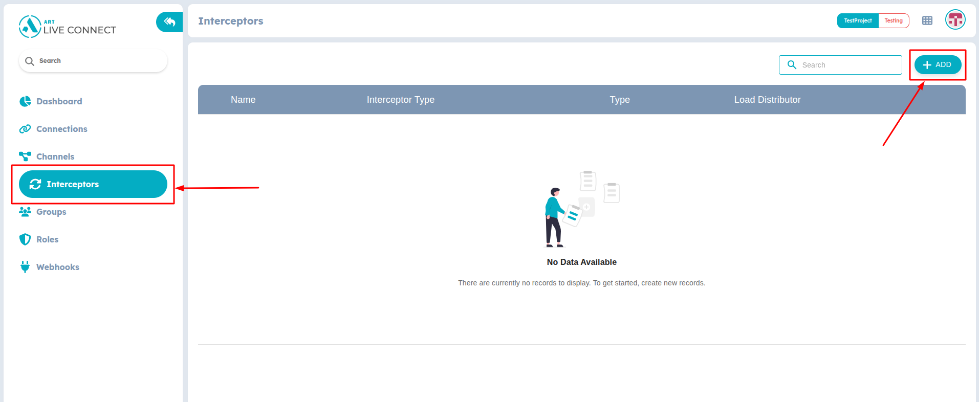 Figure 3: Create new Interceptor