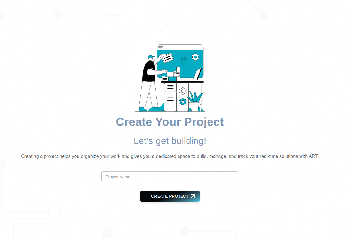 Figure 3: Create project page